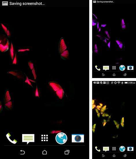 Додатково до живої шпалери Квітка кактуса для Android телефонів та планшетів, Ви можете також безкоштовно скачати Butterfly 3D by Harvey Wallpaper.