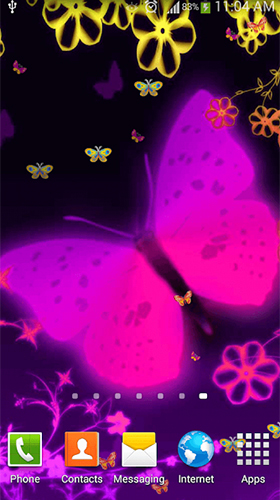 Capturas de pantalla de Butterfly by Dream World HD Live Wallpapers para tabletas y teléfonos Android.