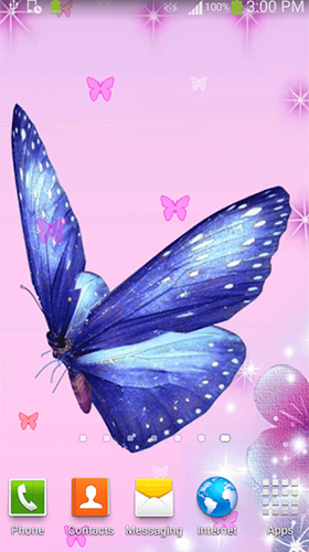 Як виглядають живі шпалери Butterfly by Dream World HD Live Wallpapers.