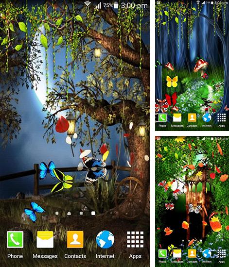 Kostenloses Android-Live Wallpaper Schmetterling: Natur. Vollversion der Android-apk-App Butterfly: Nature für Tablets und Telefone.