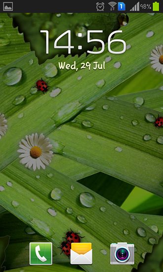 Capturas de pantalla de Camomiles and ladybugs para tabletas y teléfonos Android.