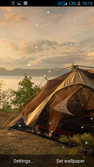 Camping für Android spielen. Live Wallpaper Camping kostenloser Download.