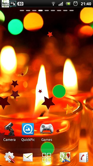 Screenshots do Vela para tablet e celular Android.