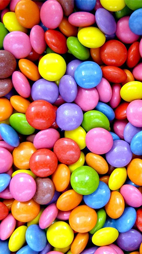 Candy by MukuTech für Android spielen. Live Wallpaper Süßigkeiten kostenloser Download.