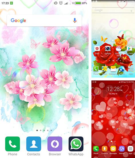 In addition to live wallpaper Warrior by Dream World HD Live Wallpapers for Android phones and tablets, you can also download Candy love crush for free.