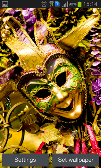 Carnival mask - бесплатно скачать живые обои на Андроид телефон или планшет.