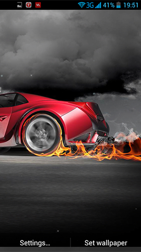 Kostenloses Android-Live Wallpaper Autos im Feuer. Vollversion der Android-apk-App Cars on fire für Tablets und Telefone.