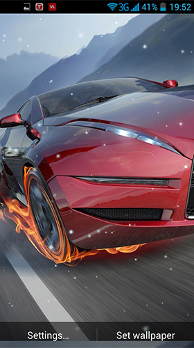 Cars on fire für Android spielen. Live Wallpaper Autos im Feuer kostenloser Download.
