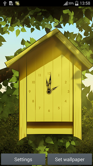 Screenshots of the Cartoon clock for Android tablet, phone.
