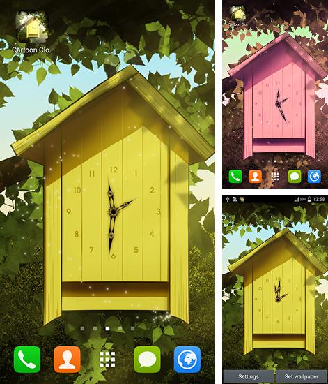 Download live wallpaper Cartoon clock for Android. Get full version of Android apk livewallpaper Cartoon clock for tablet and phone.