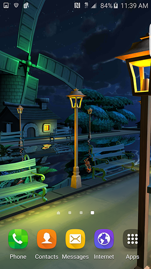 Descarga gratuita fondos de pantalla animados Ciudad nocturna de dibujos animados 3D para Android. Consigue la versión completa de la aplicación apk de Cartoon night town 3D para tabletas y teléfonos Android.