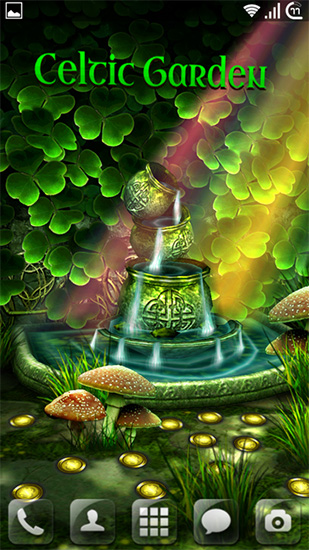 Celtic garden HD für Android spielen. Live Wallpaper Keltischer Garten HD kostenloser Download.