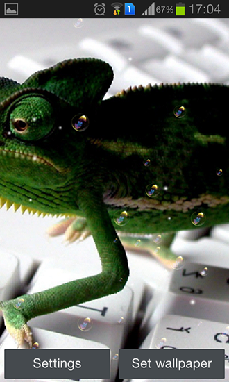 Écrans de Chameleon pour tablette et téléphone Android.