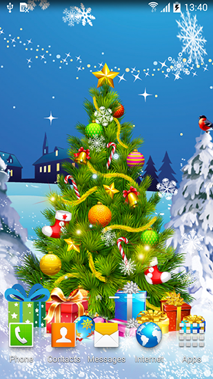 Christmas 2015 für Android spielen. Live Wallpaper Weihnachten 2015 kostenloser Download.