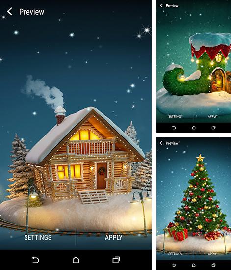 Kostenloses Android-Live Wallpaper Weihnachten 3D. Vollversion der Android-apk-App Christmas 3D by Wallpaper qhd für Tablets und Telefone.