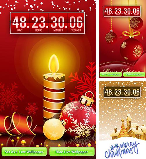 Додатково до живої шпалери Світ танків для Android телефонів та планшетів, Ви можете також безкоштовно скачати Christmas: Countdown.