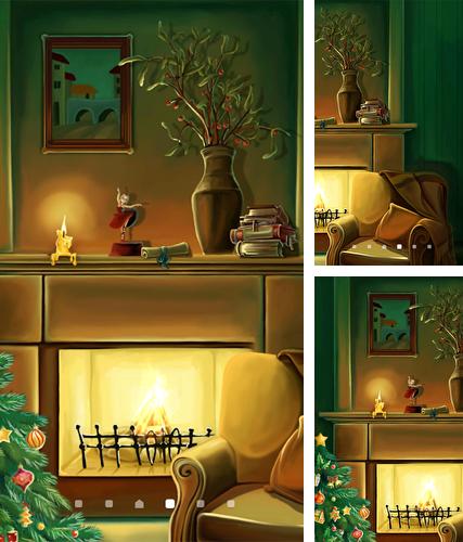 Descarga gratuita fondos de pantalla animados Chimenea de Año Nuevo para Android. Consigue la versión completa de la aplicación apk de Christmas fireplace by Amax LWPS para tabletas y teléfonos Android.