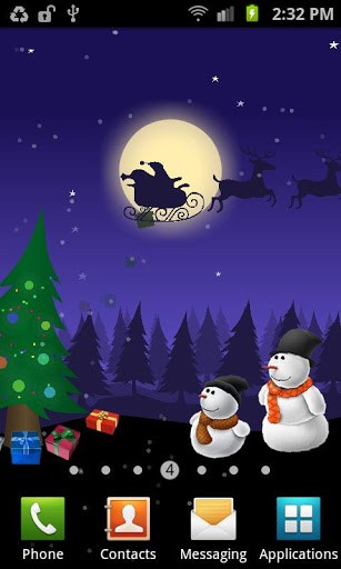 Christmas: Moving world - безкоштовно скачати живі шпалери на Андроїд телефон або планшет.