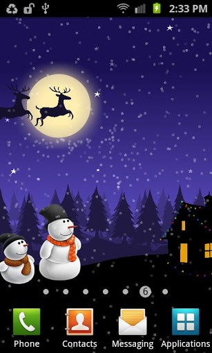 Fondos de pantalla animados a Christmas: Moving world para Android. Descarga gratuita fondos de pantalla animados Navidad: Mundo móvil.