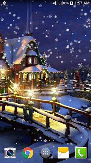 Télécharger le fond d'écran animé gratuit Nuit de Noël . Obtenir la version complète app apk Android Christmas night pour tablette et téléphone.