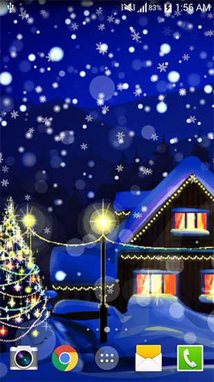 Screenshots of the Christmas night for Android tablet, phone.