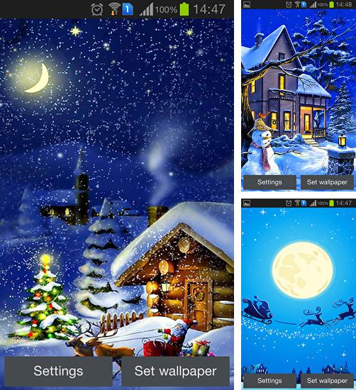 Descarga gratuita fondos de pantalla animados Noche de Navidad  para Android. Consigue la versión completa de la aplicación apk de Christmas night by Jango lwp studio para tabletas y teléfonos Android.