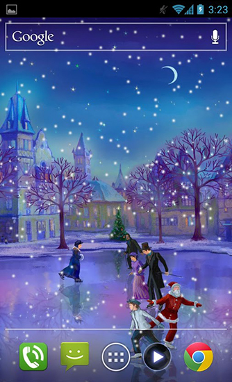 Christmas rink - безкоштовно скачати живі шпалери на Андроїд телефон або планшет.