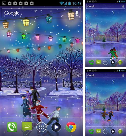 Christmas rink - бесплатно скачать живые обои на Андроид телефон или планшет.