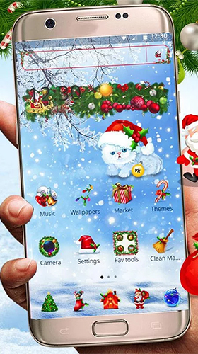Christmas Santa - бесплатно скачать живые обои на Андроид телефон или планшет.