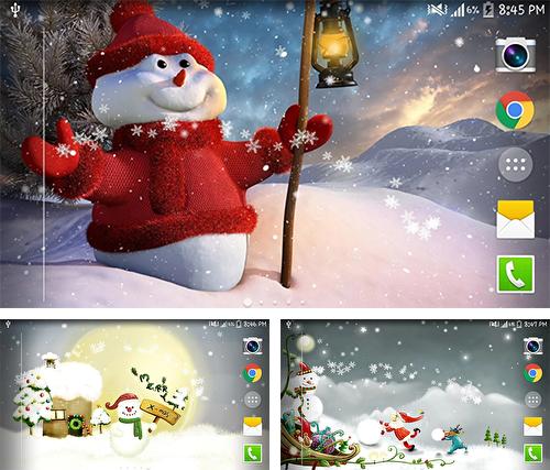 Descarga gratuita fondos de pantalla animados Nieve navideña para Android. Consigue la versión completa de la aplicación apk de Christmas snow by Live wallpaper HD para tabletas y teléfonos Android.