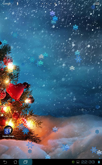Screenshots von Christmas snowflakes für Android-Tablet, Smartphone.
