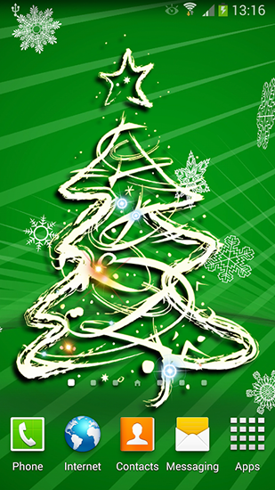 Christmas tree 3D by Amax lwps - бесплатно скачать живые обои на Андроид телефон или планшет.