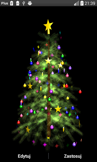 Fondos de pantalla animados a Christmas tree 3D by Zbigniew Ross para Android. Descarga gratuita fondos de pantalla animados Árbol de Navidad 3D.