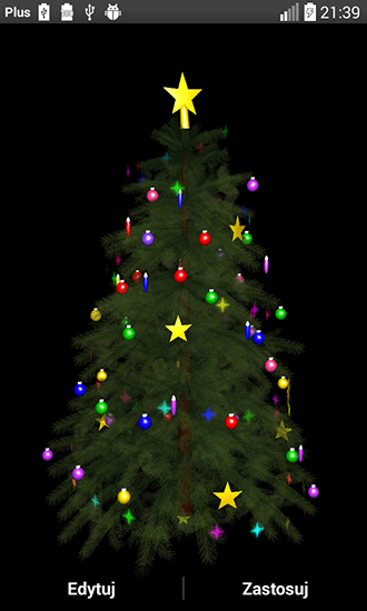 Скриншот Christmas tree 3D by Zbigniew Ross. Скачать живые обои на Андроид планшеты и телефоны.