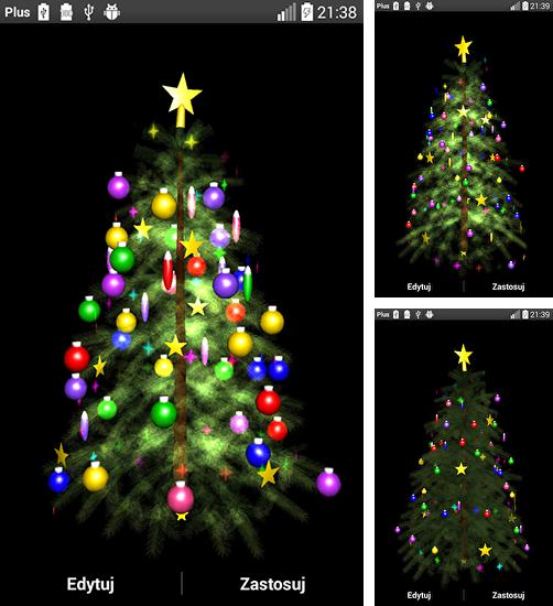 Kostenloses Android-Live Wallpaper Weihnachtsbaum 3D. Vollversion der Android-apk-App Christmas tree 3D by Zbigniew Ross für Tablets und Telefone.