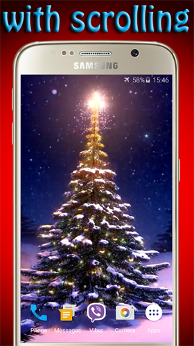 Christmas tree by Pro LWP - скачати безкоштовно живі шпалери для Андроїд на робочий стіл.