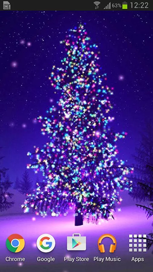 Screenshots of the Christmas trees for Android tablet, phone.