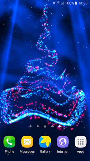 Kostenloses Android-Live Wallpaper Weihnachten. Vollversion der Android-apk-App Christmas für Tablets und Telefone.