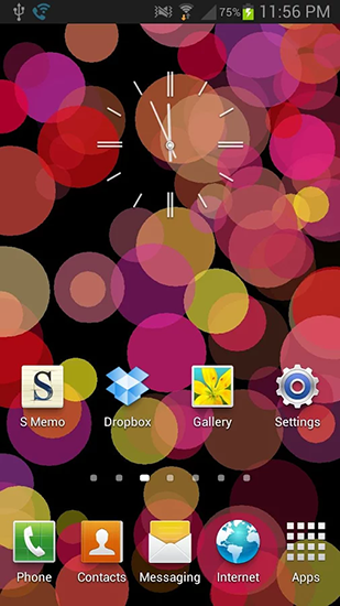Kostenloses Android-Live Wallpaper Kreise. Vollversion der Android-apk-App Circles für Tablets und Telefone.