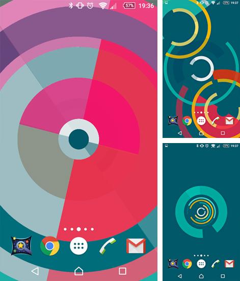 In addition to live wallpaper Clover field for Android phones and tablets, you can also download Circulux for free.