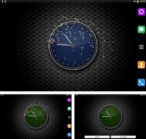 En plus du fond d'écran Noël HD pour téléphones et tablettes Android, vous pouvez aussi télécharger gratuitement Horloge , Clock by T-Me Clocks.