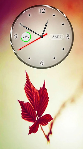 Screenshots do Relógio, calendário, bateria para tablet e celular Android.