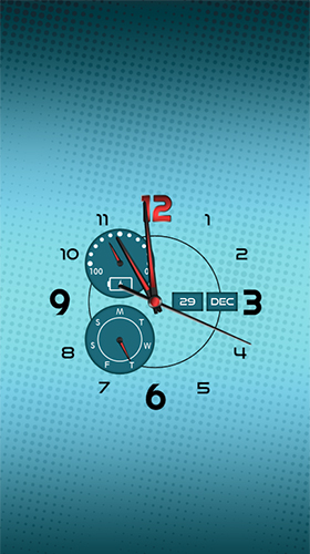 Clock: real time - бесплатно скачать живые обои на Андроид телефон или планшет.