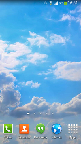 Clouds HD 5 - безкоштовно скачати живі шпалери на Андроїд телефон або планшет.