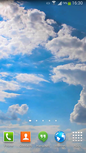 Скріншот Clouds HD 5. Скачати живі шпалери на Андроїд планшети і телефони.