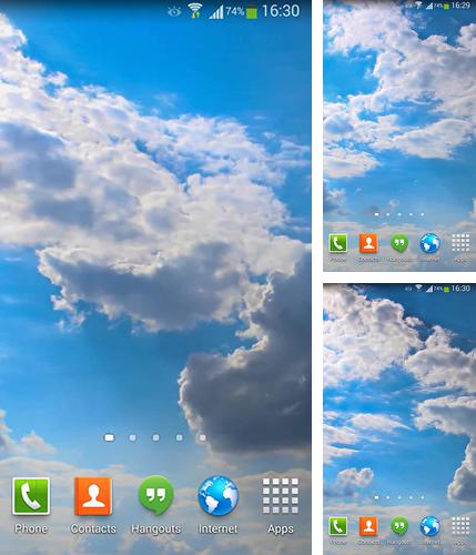 Додатково до живої шпалери Містичний ореол для Android телефонів та планшетів, Ви можете також безкоштовно скачати Clouds HD 5.