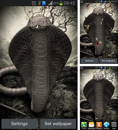 Kostenloses Android-Live Wallpaper Kobra. Vollversion der Android-apk-App Cobra für Tablets und Telefone.