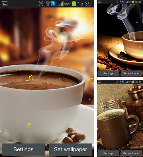 Zusätzlich zum Live Wallpaper Mädchen und ein Regentag für Android Mobiltelefone und Tablets, können Sie auch Coffee dreams, Kaffeeträume kostenlos herunterladen.