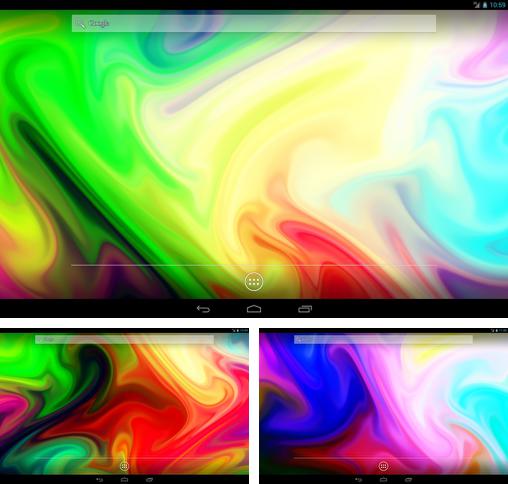 Kostenloses Android-Live Wallpaper Farbmixer. Vollversion der Android-apk-App Color mixer für Tablets und Telefone.