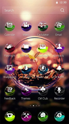 Kostenloses Android-Live Wallpaper Farbiger Ball. Vollversion der Android-apk-App Colorful ball für Tablets und Telefone.